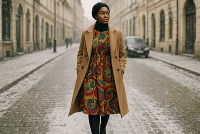 How to Style African Prints for Winter in Europe