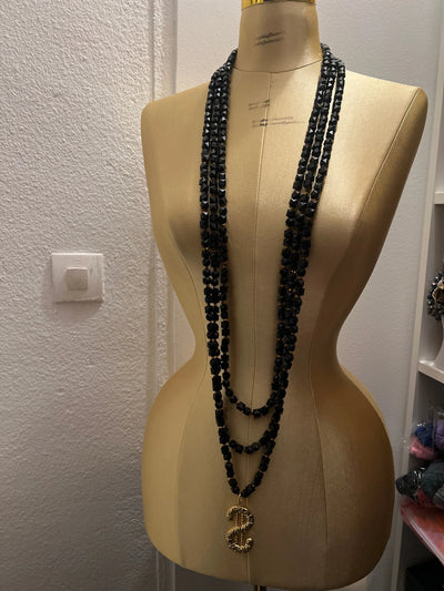 African Men’s 3 Piece Crystal Bead Necklace Set with Bracelets Everythingsharonafrikboutique