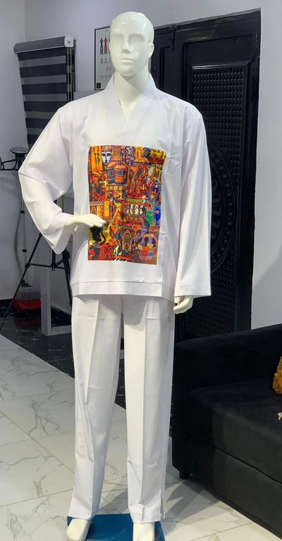Long Sleeve Kaftan 2 Piece