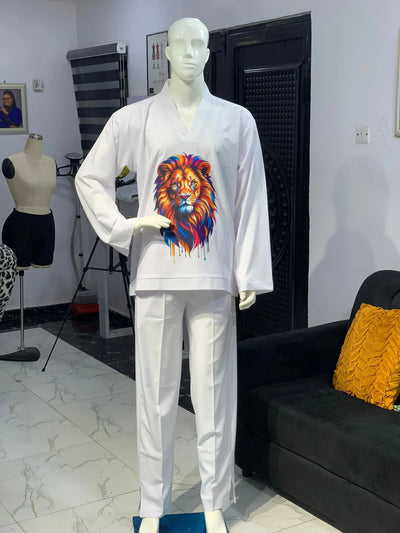 Long Sleeve Kaftan 2 Piece